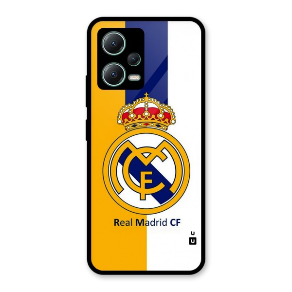 Real Madrid Glass Back Case for Poco X5