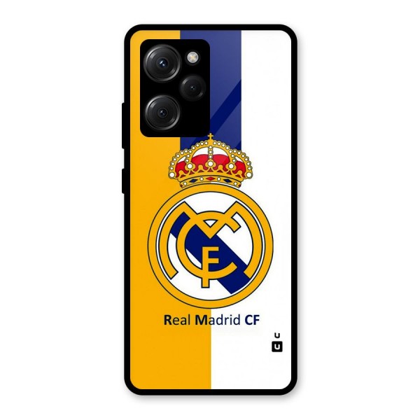 Real Madrid Glass Back Case for Poco X5 Pro