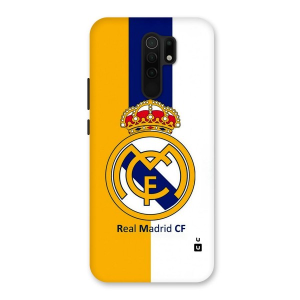 Real Madrid Glass Back Case for Redmi 9 Prime