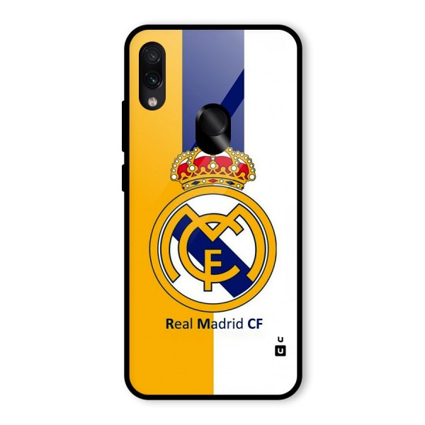 Real Madrid Glass Back Case for Redmi Note 7S