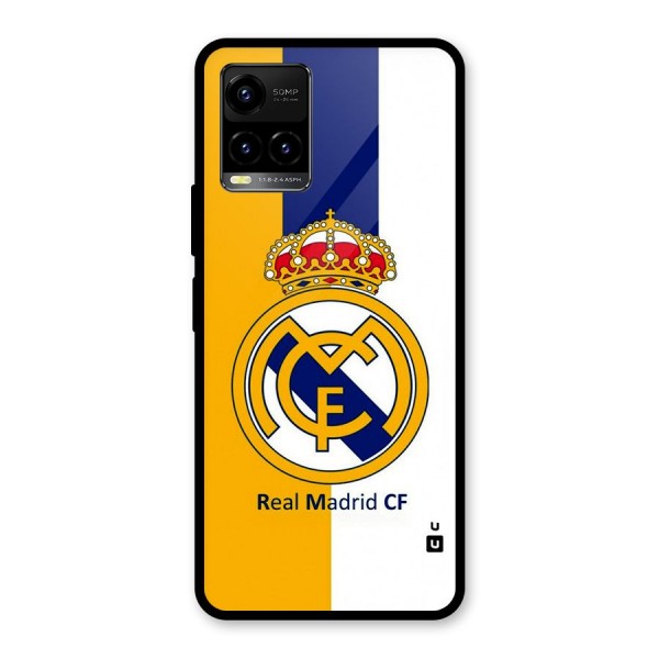 Real Madrid Glass Back Case for Vivo Y21A