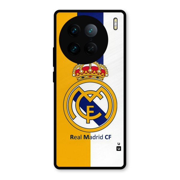 Real Madrid Metal Back Case for Vivo X90 Pro