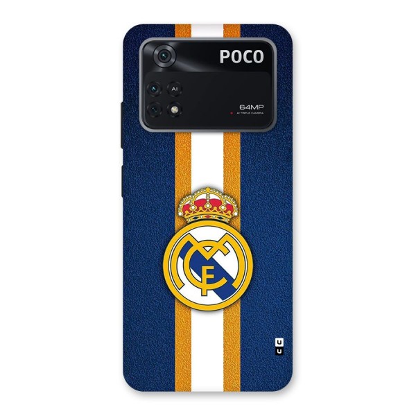 Real Madrid Stripes Back Case for Poco M4 Pro 4G