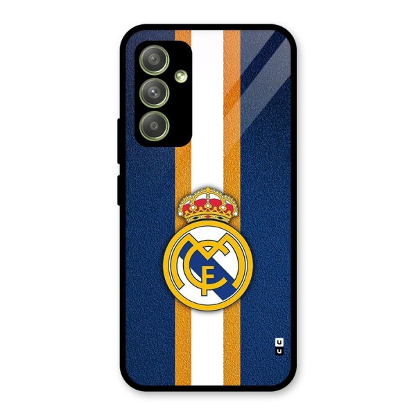 Real Madrid Stripes Glass Back Case for Galaxy A54