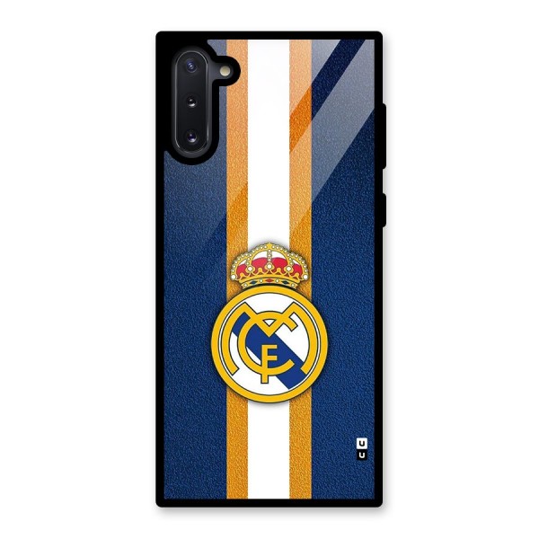 Real Madrid Stripes Glass Back Case for Galaxy Note 10