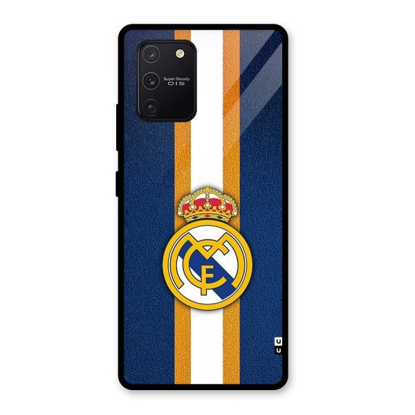 Real Madrid Stripes Glass Back Case for Galaxy S10 Lite