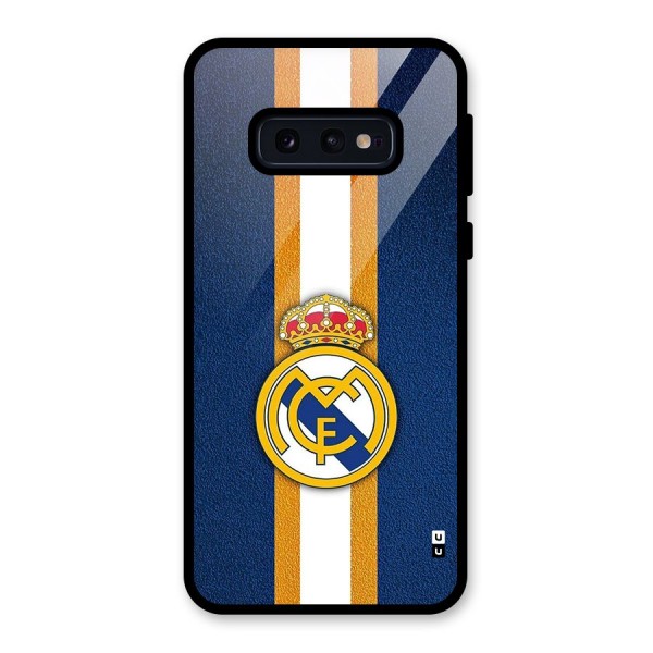 Real Madrid Stripes Glass Back Case for Galaxy S10e