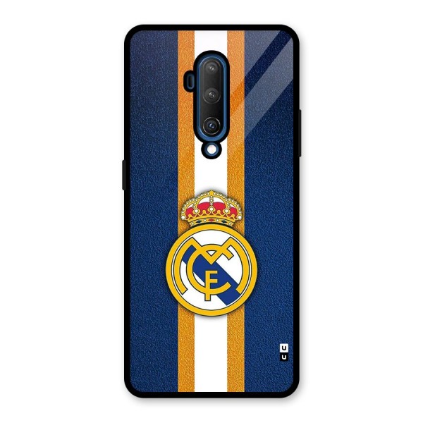 Real Madrid Stripes Glass Back Case for OnePlus 7T Pro