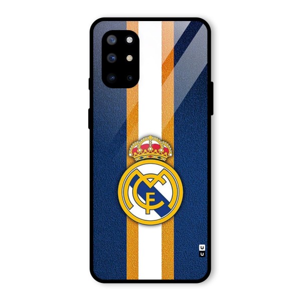 Real Madrid Stripes Glass Back Case for OnePlus 8T