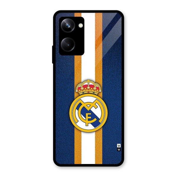 Real Madrid Stripes Glass Back Case for Realme 10 Pro