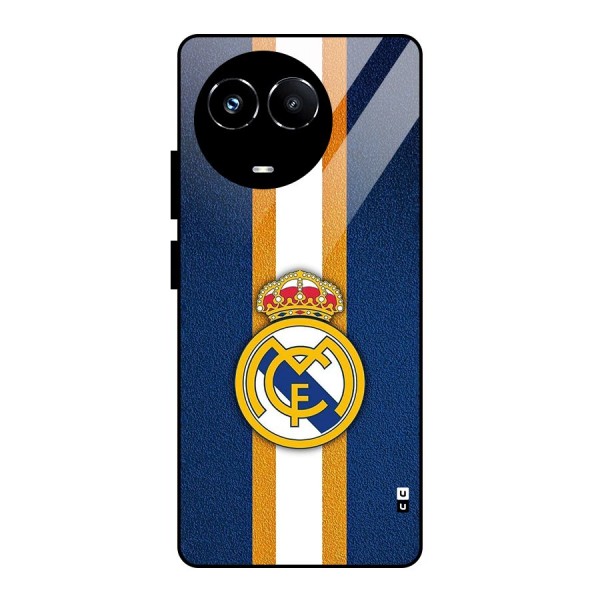 Real Madrid Stripes Glass Back Case for Realme 11X