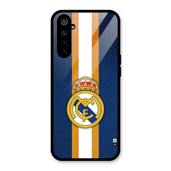 Real Madrid Stripes Glass Back Case for Realme 6