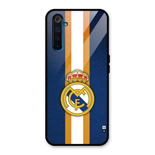 Real Madrid Stripes Glass Back Case for Realme 6 Pro