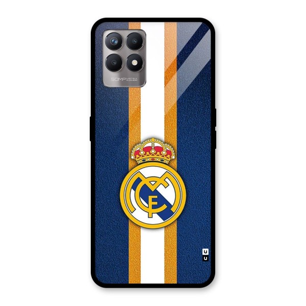 Real Madrid Stripes Glass Back Case for Realme 8i