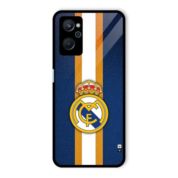 Real Madrid Stripes Glass Back Case for Realme 9i