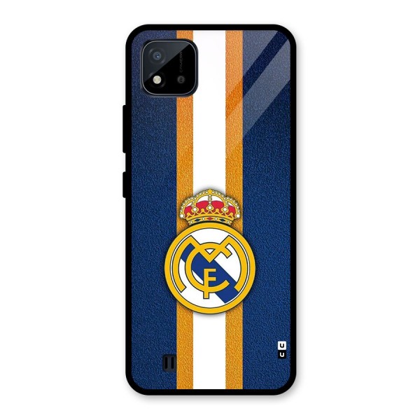 Real Madrid Stripes Glass Back Case for Realme C11 2021