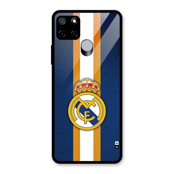 Real Madrid Stripes Glass Back Case for Realme C15