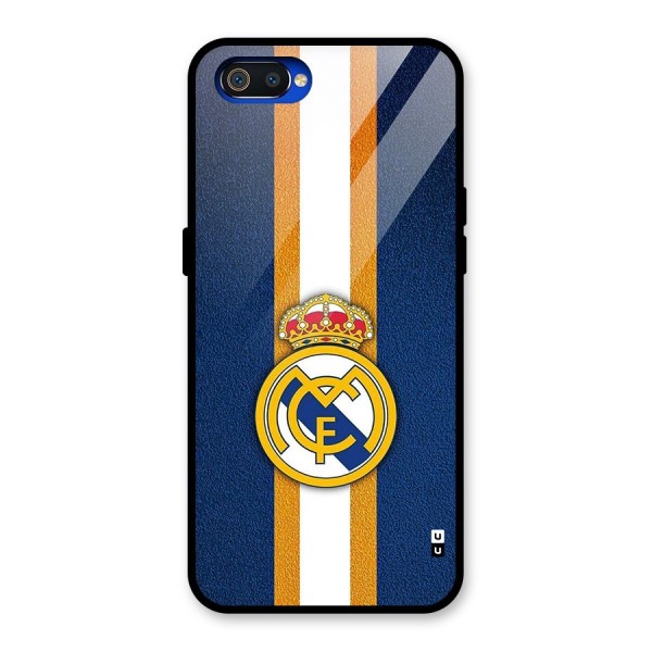 Real Madrid Stripes Glass Back Case for Realme C2