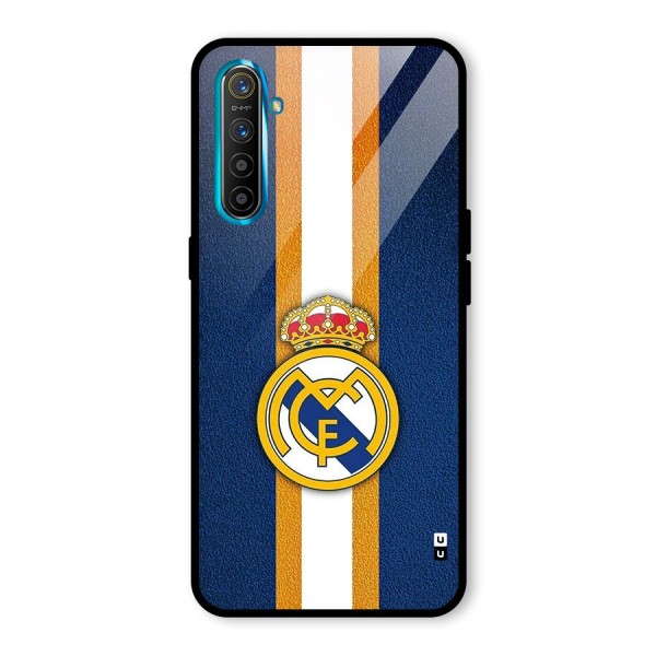 Real Madrid Stripes Glass Back Case for Realme X2