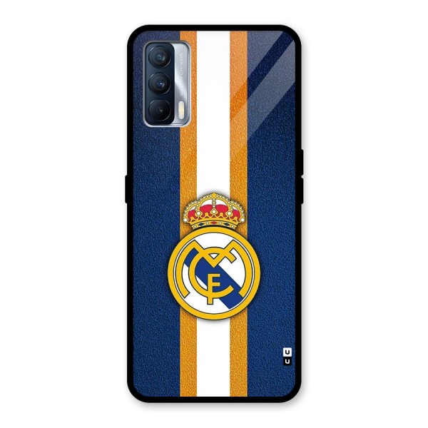 Real Madrid Stripes Glass Back Case for Realme X7