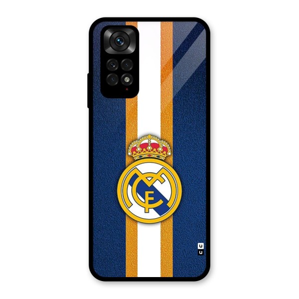 Real Madrid Stripes Glass Back Case for Redmi Note 11S