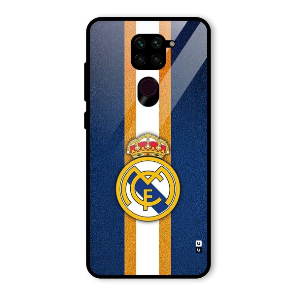 Real Madrid Stripes Glass Back Case for Redmi Note 9