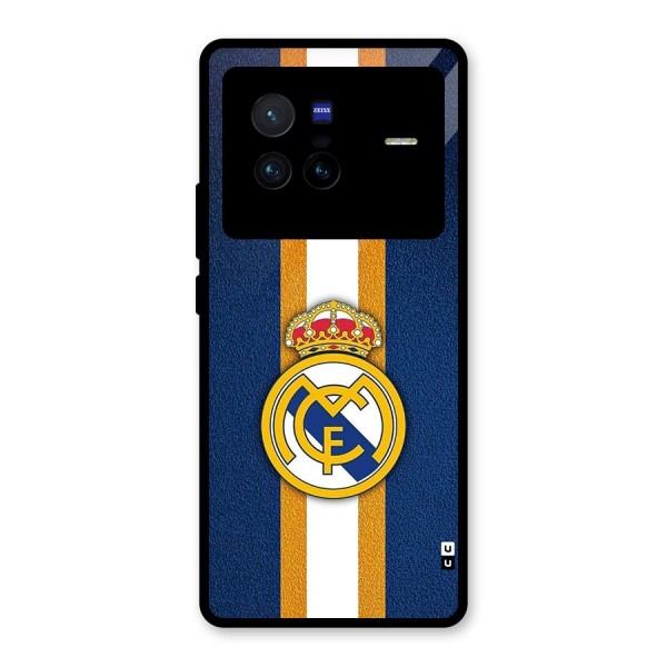 Real Madrid Stripes Glass Back Case for Vivo X80