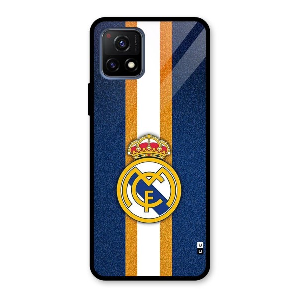 Real Madrid Stripes Glass Back Case for Vivo Y72 5G