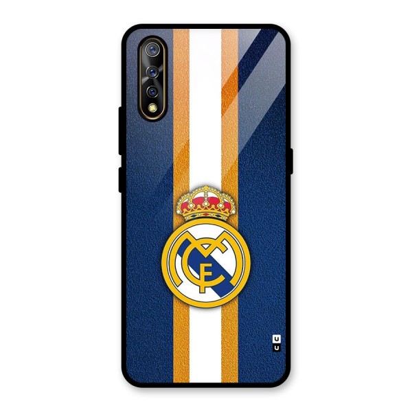 Real Madrid Stripes Glass Back Case for Vivo Z1x