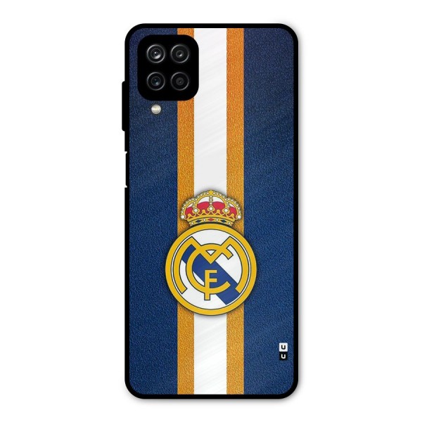 Real Madrid Stripes Metal Back Case for Galaxy A12