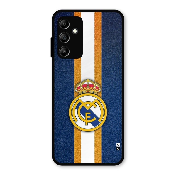 Real Madrid Stripes Metal Back Case for Galaxy A14 5G