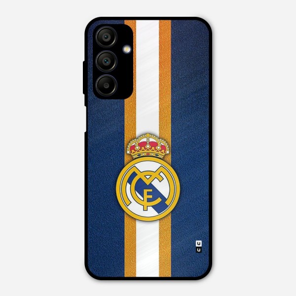 Real Madrid Stripes Metal Back Case for Galaxy A15 5G