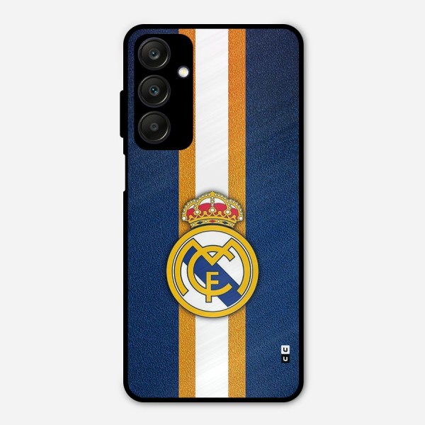 Real Madrid Stripes Metal Back Case for Galaxy A25 5G