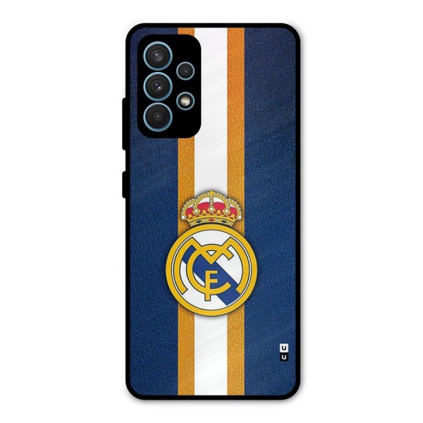 Real Madrid Stripes Metal Back Case for Galaxy A32