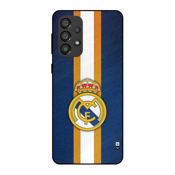 Real Madrid Stripes Metal Back Case for Galaxy A33 5G