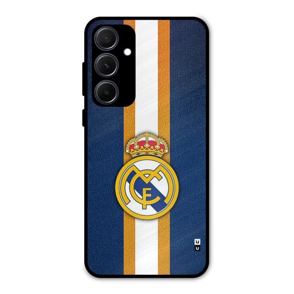 Real Madrid Stripes Metal Back Case for Galaxy A35