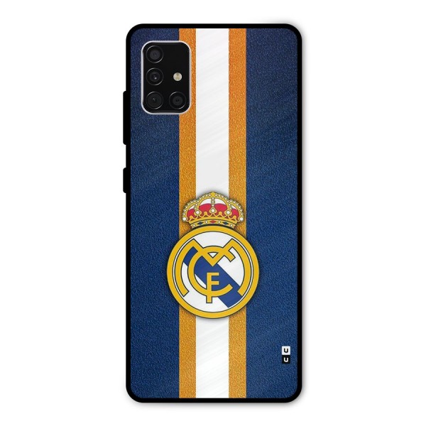 Real Madrid Stripes Metal Back Case for Galaxy A51