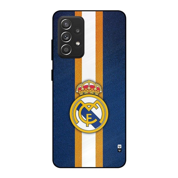 Real Madrid Stripes Metal Back Case for Galaxy A52