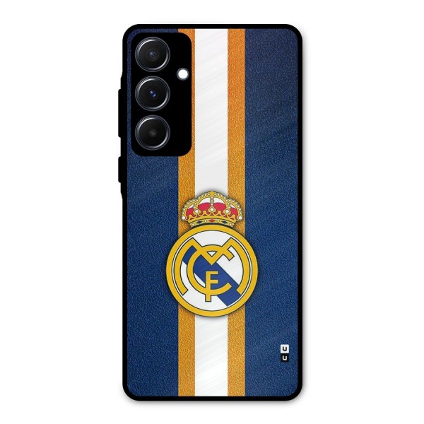 Real Madrid Stripes Metal Back Case for Galaxy A55