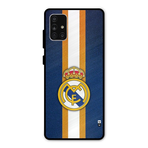 Real Madrid Stripes Metal Back Case for Galaxy A71