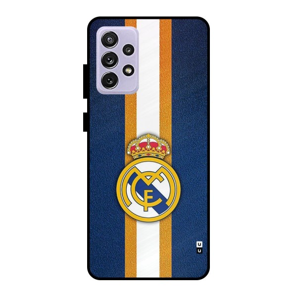 Real Madrid Stripes Metal Back Case for Galaxy A72