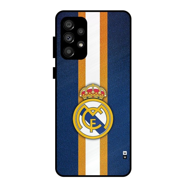 Real Madrid Stripes Metal Back Case for Galaxy A73 5G