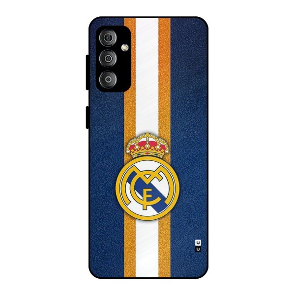 Real Madrid Stripes Metal Back Case for Galaxy F23