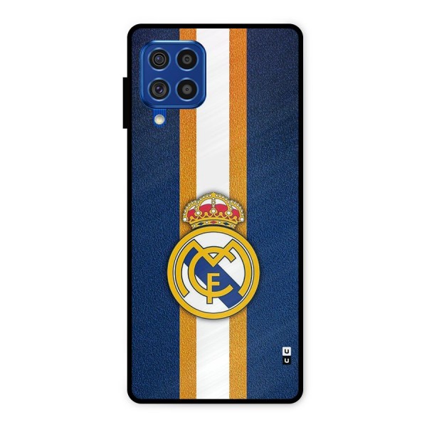 Real Madrid Stripes Metal Back Case for Galaxy F62