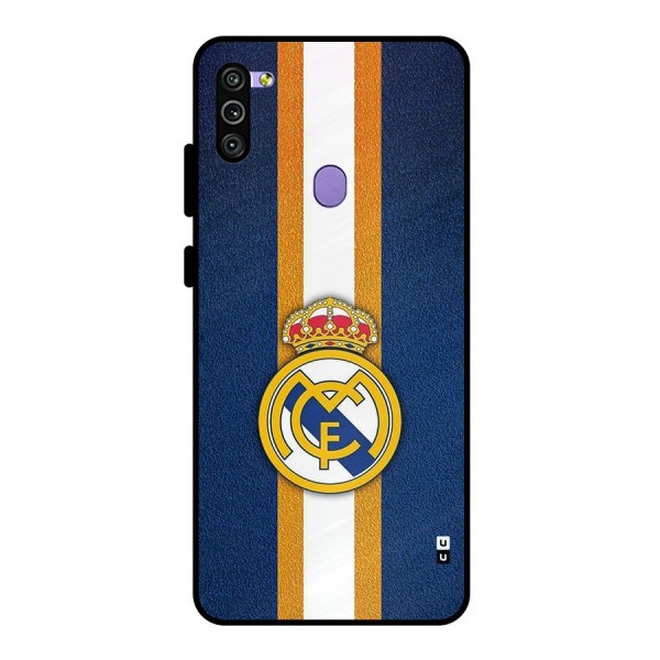 Real Madrid Stripes Metal Back Case for Galaxy M11