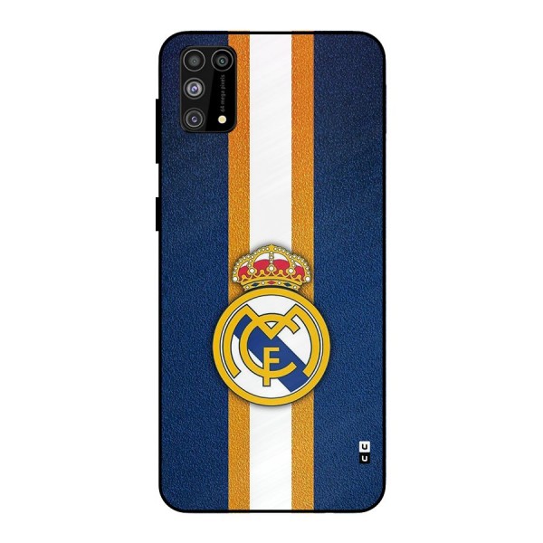 Real Madrid Stripes Metal Back Case for Galaxy M31