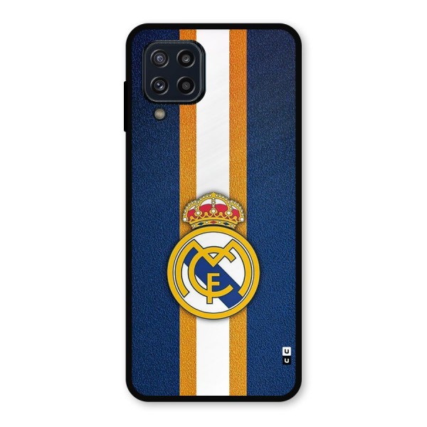 Real Madrid Stripes Metal Back Case for Galaxy M32