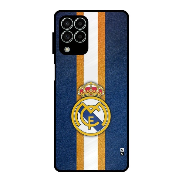 Real Madrid Stripes Metal Back Case for Galaxy M33