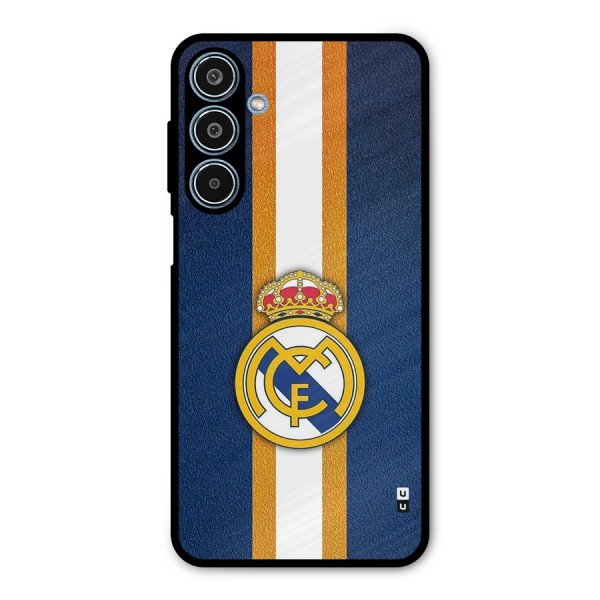 Real Madrid Stripes Metal Back Case for Galaxy M35