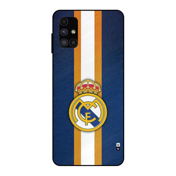 Real Madrid Stripes Metal Back Case for Galaxy M51